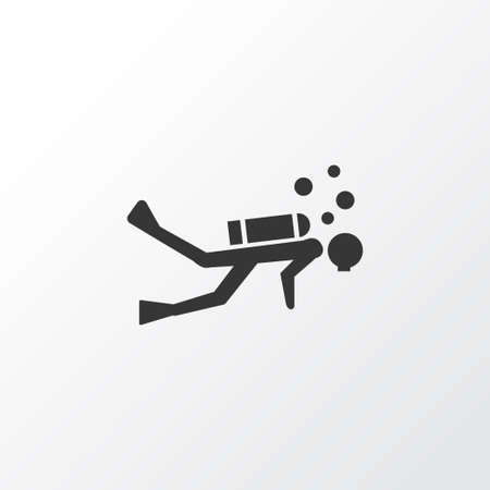 Diving Icon Symbol. Premium Quality Isolated Scuba Element In Trendy Style.のイラスト素材
