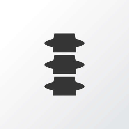 Spine Icon Symbol. Premium Quality Isolated Backbone Element In Trendy Style.のイラスト素材