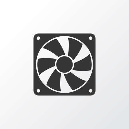 Cooler Icon Symbol. Premium Quality Isolated Fan Element In Trendy Style.