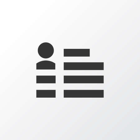 Social Page Icon Symbol. Premium Quality Isolated Personal Data Element In Trendy Style.のイラスト素材