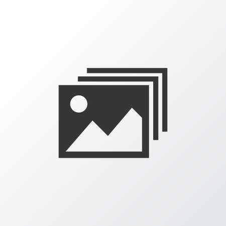 Gallery Icon Symbol. Premium Quality Isolated Image Element In Trendy Style.の写真素材