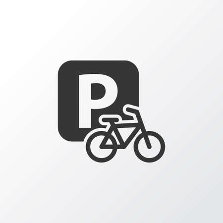 Velocipede icon symbol. Premium quality isolated parking for bike element in trendy style.のイラスト素材