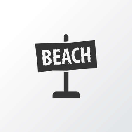 Beach sign icon symbol. Premium quality isolated board element in trendy style.のイラスト素材