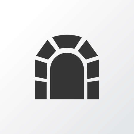 Tunnel ahead icon symbol. Premium quality isolated subway element in trendy style.のイラスト素材