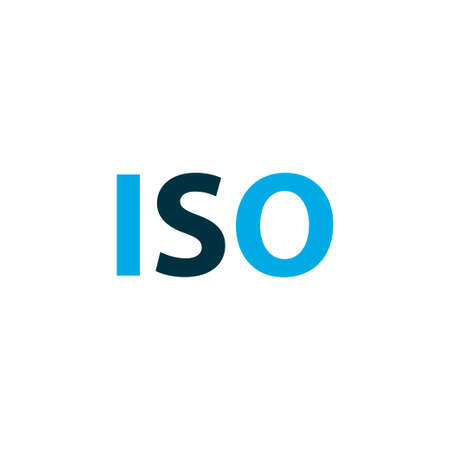 Iso icon colored symbol. Premium quality isolated light level element in trendy style.のイラスト素材
