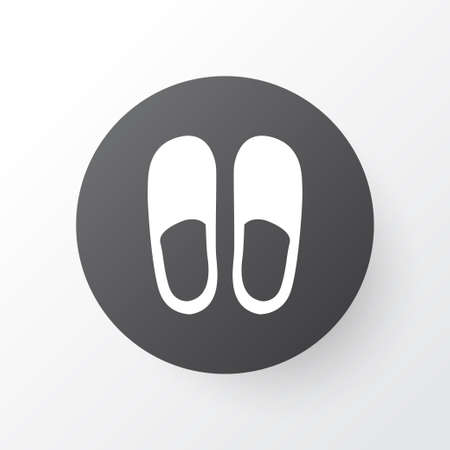 Slipper icon symbol. Premium quality isolated home shoes element in trendy style.のイラスト素材