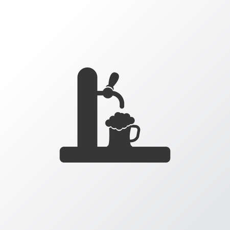 Tap icon symbol. Premium quality isolated beer spilling element in trendy style.のイラスト素材