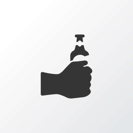 Drink icon symbol. Premium quality isolated beer in hand element in trendy style.のイラスト素材