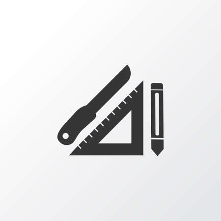 Drawing set icon symbol. Premium quality isolated math element in trendy style.の写真素材