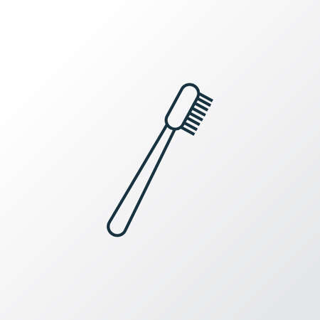 Toothbrush icon line symbol. Premium quality isolated hygiene element in trendy style.の写真素材