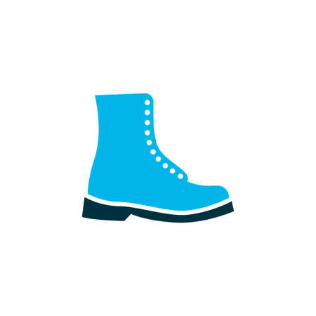 Boot icon colored symbol. Premium quality isolated shoes element in trendy style.の写真素材