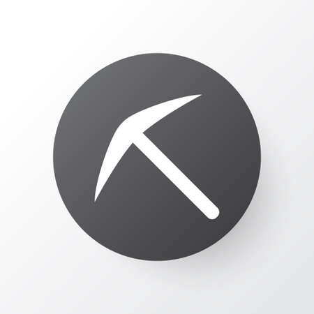 Pick icon symbol. Premium quality isolated pickax element in trendy style.