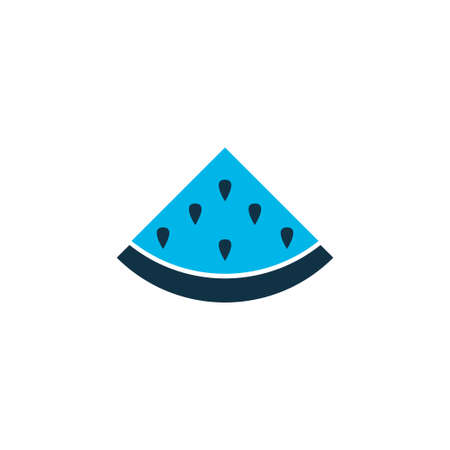 Melon icon colored symbol. Premium quality isolated watermelon element in trendy style.のイラスト素材