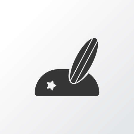 Beach with surf icon symbol. Premium quality isolated surfboard element in trendy style.の写真素材