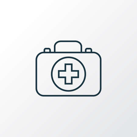 Medicine icon line symbol. Premium quality isolated first aid case element in trendy style.の写真素材