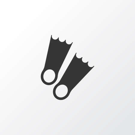 Flippers icon symbol. Premium quality isolated diver shoe element in trendy style.の写真素材