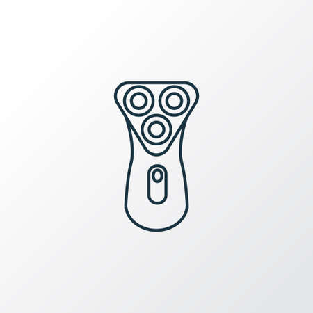 Electric shaver icon line symbol. Premium quality isolated appliance element in trendy style.の写真素材