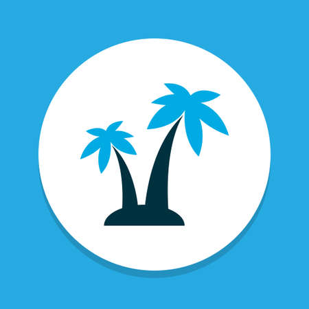 Trees icon colored symbol. Premium quality isolated palms element in trendy style.のイラスト素材