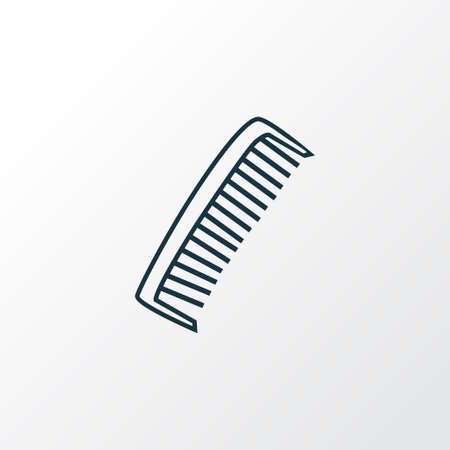 Comb icon line symbol. Premium quality isolated hairbrush element in trendy style.の写真素材