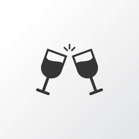 Goblet icon symbol. Premium quality isolated glass of wine element in trendy style.のイラスト素材