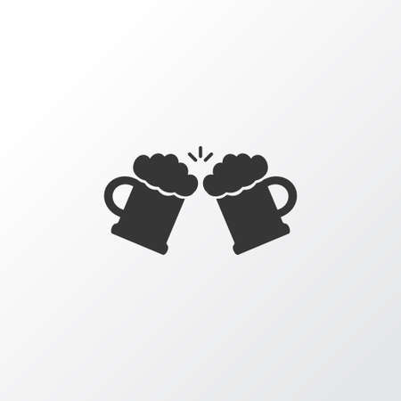 Beer mug icon symbol. Premium quality isolated froth element in trendy style.の写真素材