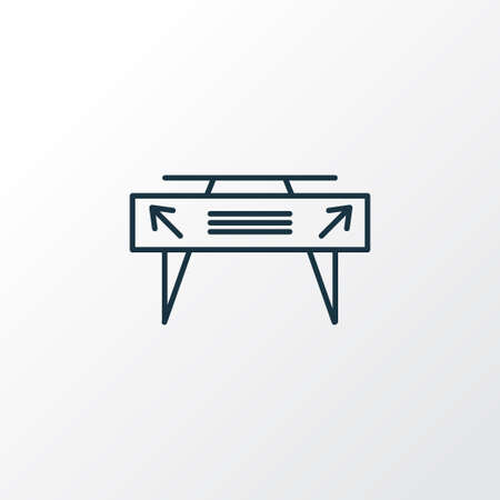 Gates icon line symbol. Premium quality isolated direction element in trendy style.のイラスト素材