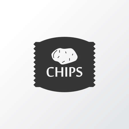 Chips icon symbol. Premium quality isolated crisp element in trendy style.の写真素材