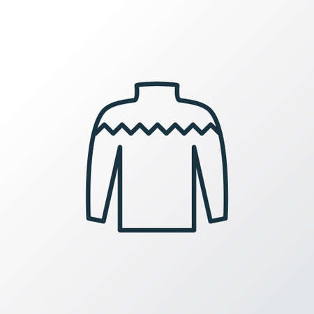 Knitwear icon line symbol. Premium quality isolated sweater element in trendy style.のイラスト素材