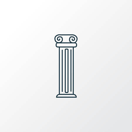 Column icon line symbol. Premium quality isolated pillar element in trendy style.のイラスト素材
