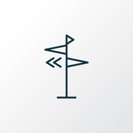 Direction icon line symbol. Premium quality isolated signpost element in trendy style.の写真素材