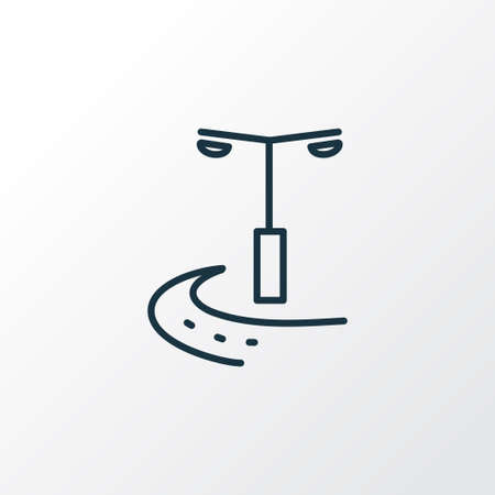City lights icon line symbol. Premium quality isolated streetlight element in trendy style.の写真素材
