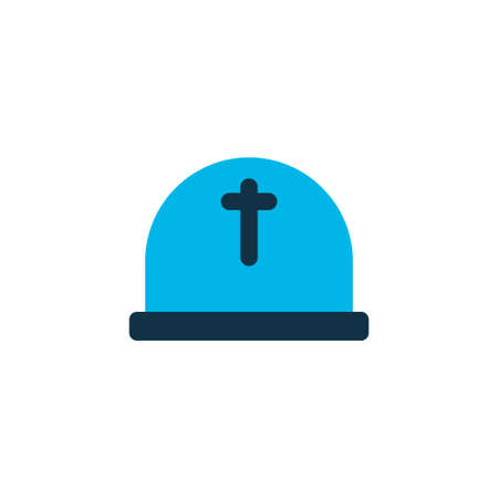 Cemetery icon coloured symbol.の写真素材