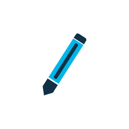 Pencil icon colored symbol. Premium quality isolated graphite element in trendy style.の写真素材