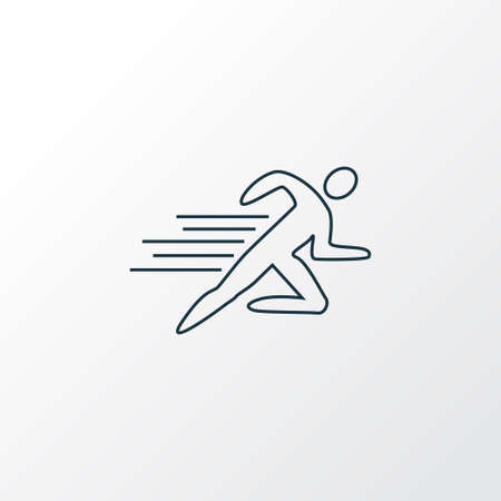 Sports icon line symbol. Premium quality isolated jogging element in trendy style.の写真素材
