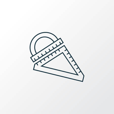Ruler icon line symbol. Premium quality isolated measurement element in trendy style.のイラスト素材