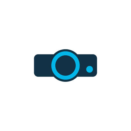 Projector icon colored symbol. Premium quality isolated presentation element in trendy style.の写真素材