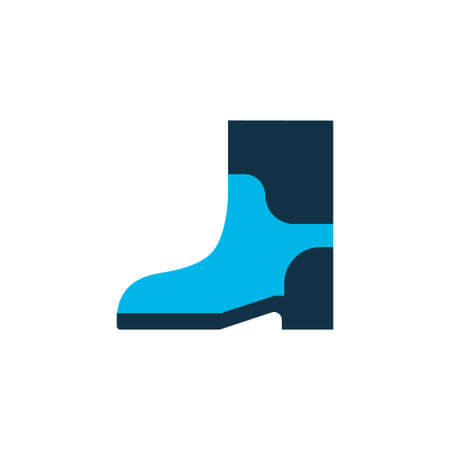 Rubber shoes icon colored symbol. Premium quality isolated boots element in trendy style.の写真素材