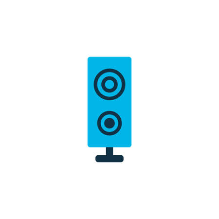 Loudspeaker icon colored symbol. Premium quality isolated amplifier element in trendy style.の写真素材