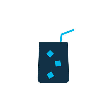 Lemonade icon colored symbol. Premium quality isolated juice element in trendy style.の写真素材