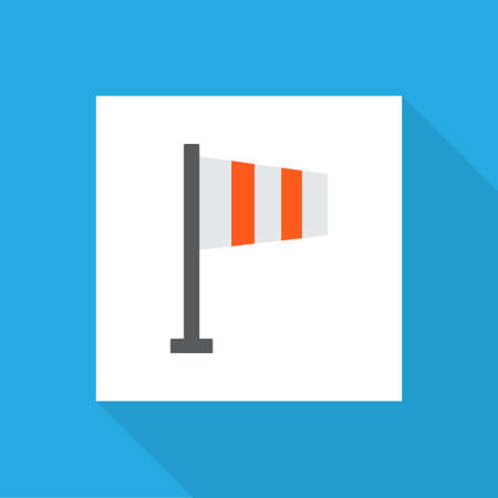 Flag icon flat symbol. Premium quality isolated banner element in trendy style.の写真素材