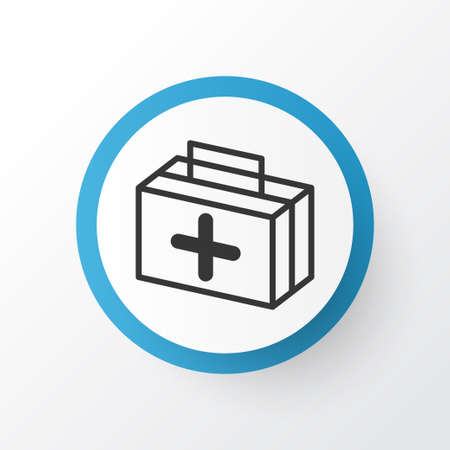 Medicine icon symbol. Premium quality isolated first aid bag element in trendy style.のイラスト素材