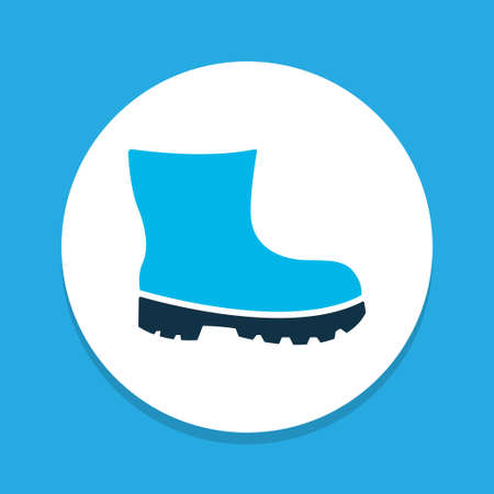 Foot protection icon colored symbol. Premium quality isolated boots element in trendy style.のイラスト素材