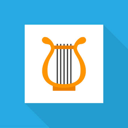 Philharmonic icon flat symbol. Premium quality isolated sonata element in trendy style.の写真素材