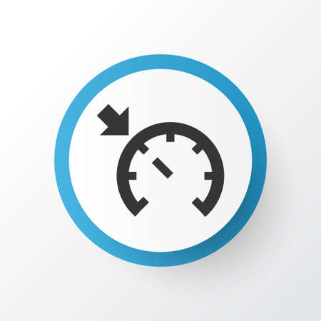 Cruise control on icon symbol. Premium quality isolated speedometer element in trendy style.のイラスト素材