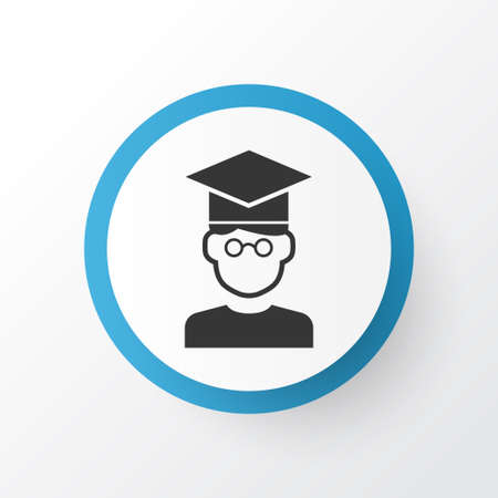 Student icon symbol. Premium quality isolated pupil element in trendy style.のイラスト素材