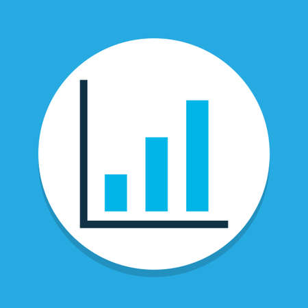Project statistics icon colored symbol. Premium quality isolated progress element in trendy style.のイラスト素材