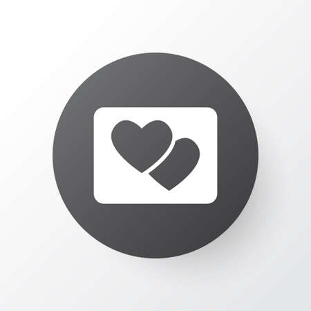 Picture icon symbol. Premium quality isolated heart element in trendy style.のイラスト素材