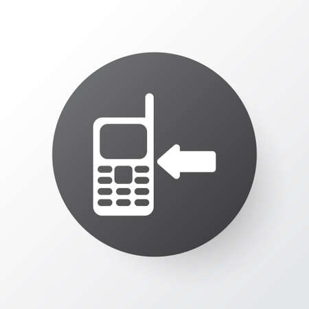 Call mobile phone icon symbol. Premium quality isolated incoming element in trendy style.のイラスト素材