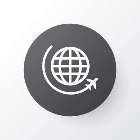 Flight icon symbol. Premium quality isolated international aviation element in trendy style.のイラスト素材