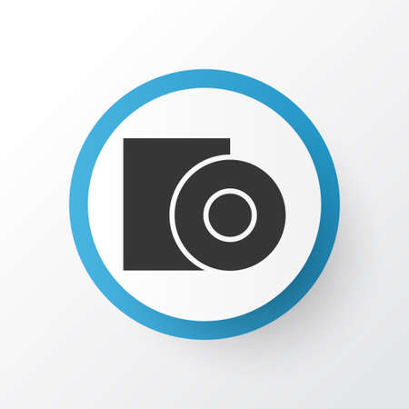 Disc icon symbol. Premium quality isolated software element in trendy style.のイラスト素材